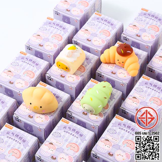 สกุชชี่ squishy toy รวมเซ็ทขนมปังหลากหลาย16pcs ฟื้นตัวช้า สุ่มบีบได้ คลายเครียด มีหลายแบบให้เลือก