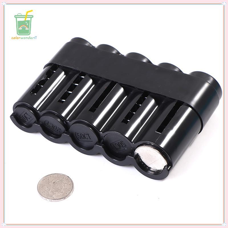 [สี] Creative Storage Coins Purse Storage Box Euro Coin Dispenser Coin Holder TH