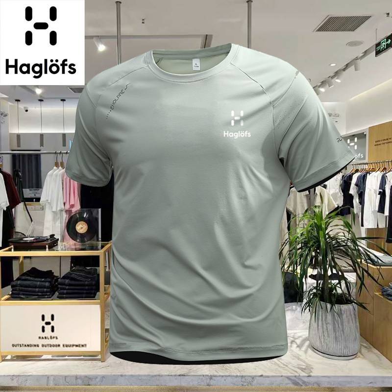 Sports T-shirt Men's Summer Outdoor round Neck Large Size Thin Breathable Stretch Casual Sports Quic