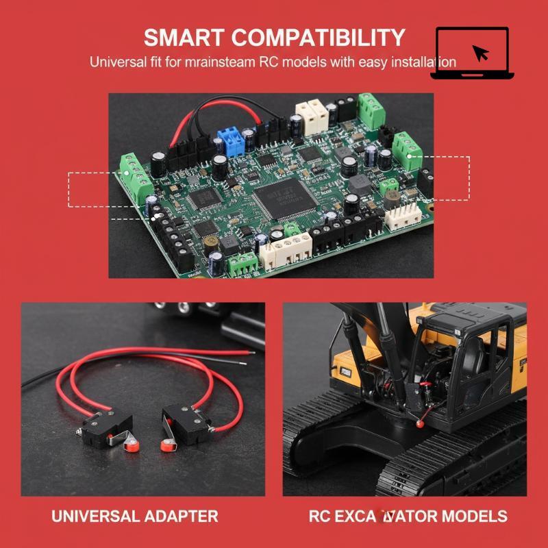 [TH] อัพเกรดสวิตช์จํากัดสําหรับแขนขับรถเซอร์โวชิ้นส่วนของ HUINA 15 ช่อง 1550 1/14 RC โลหะ Excavator 