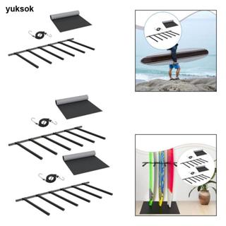 ชั้นแขวนกระดานโต้คลื่อนบนผนัง สำหรับการแสดงและจัดเก็บกระดานโ…