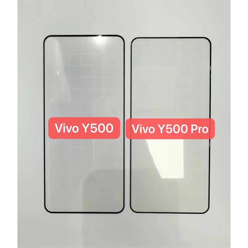 (2 PET) สําหรับ Vivo V60 Lite X300 Y21 5G Y05 Y500 Pro กาวเต็มคลุมทั้งหมดปกป้องหน้าจอฟิล์มกระจกนิรภั