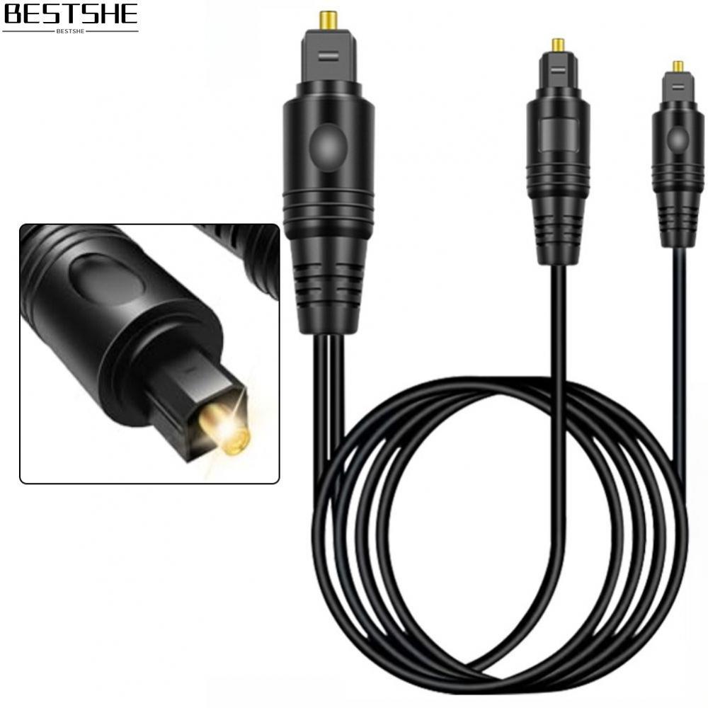 Optical Audio Splitter 1 Input 2 Output รองรับเสียงเซอร์ราวด์ PCM ที่ยังไม่ได้อัด