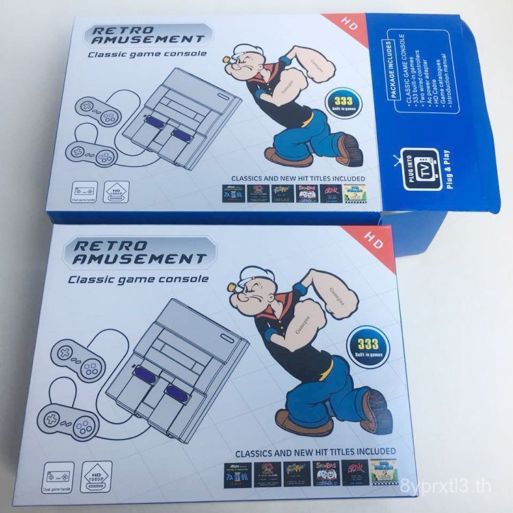 Classic Mini HDMI TV เกมคอนโซล SUPER SNES HDMI 333 เกมคอนโซล 8-Bit เกมคอนโซล