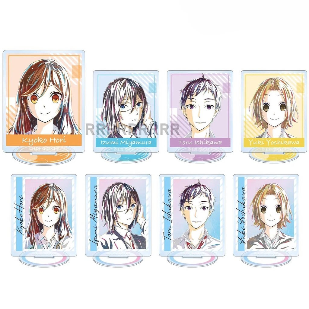 Standee อะนิเมะ Horimiya อะคริลิค Mica รุ่น Hori Kyoko Miyamura Izumi Toru Yuki โต๊ะเรียนตกแต่งของขว