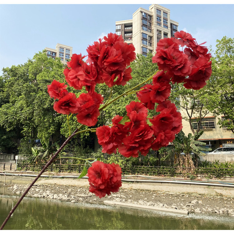 จําลอง Cherry Blossom งานแต่งงานเข้ารหัสจําลอง Cherry Blossom สาขาสตูดิโอถ่ายภาพตกแต่ง Cherry Blosso