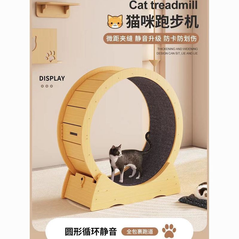 ลูกกลิ้งกีฬา Cat Essentials อุปกรณ์ความบันเทิงแมว Cat Climbing Frame Toy Cat Treadmill Influencer Ca