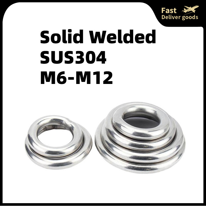 ห่วงแสตนเลส เกรด304 O Rings เชื่อม M6 M8 M10  M12 / 304 stainless steel welded ring /HZ-g3