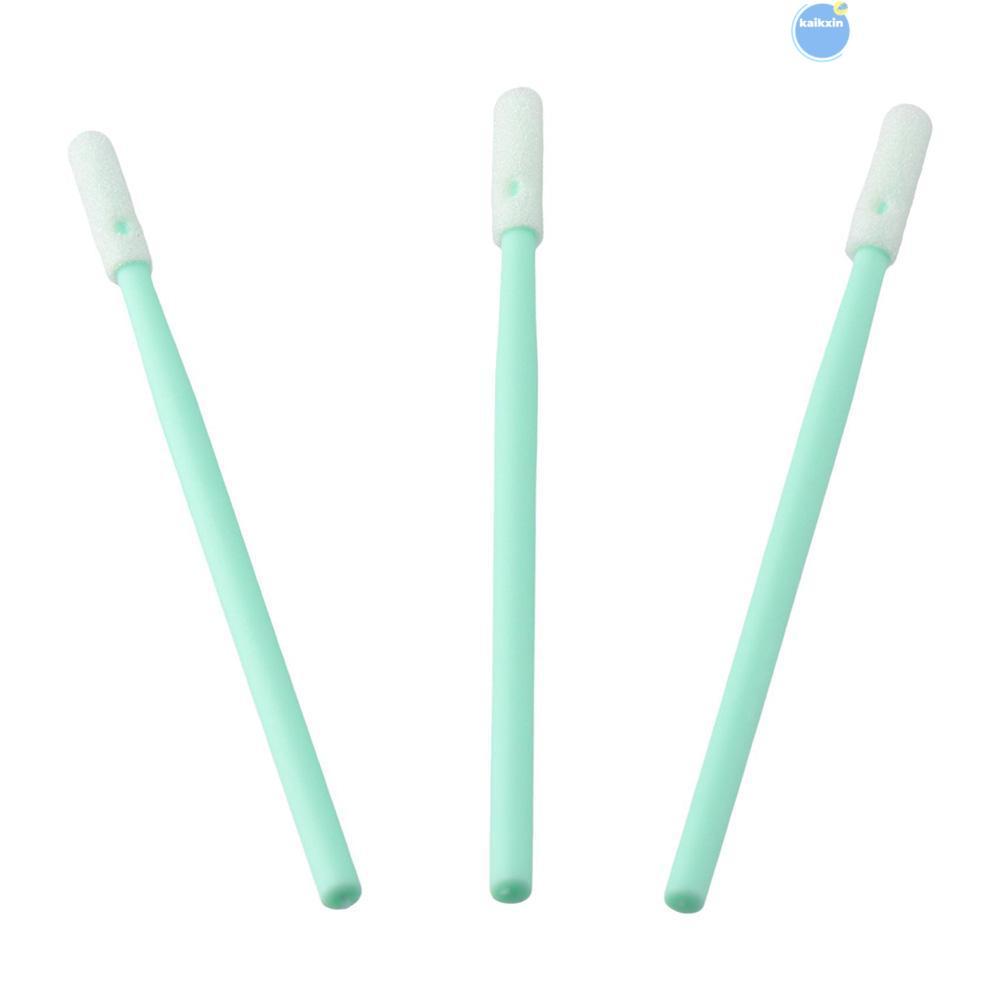 COOLSO 200 ชิ้นโฟม Swabs, 2.75 7 ซม.ทําความสะอาด Swab Kit, แบบพกพาสีเขียวโฟมเคล็ดลับฟองน้ํา Stick In