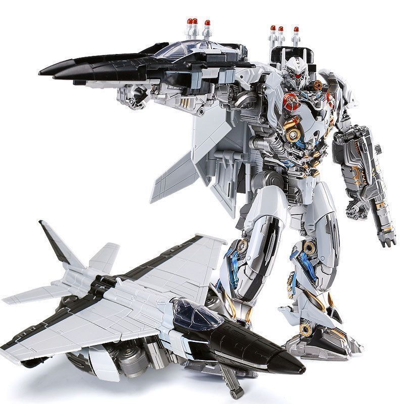 LS01 ของเล่นเปลี่ยนรูปซุสไนโตรเจน HMK-02 เครื่องบินพร้อมรุ่นโลหะผสมแกะสลักสองหัวแบบไม่มีสายยาง