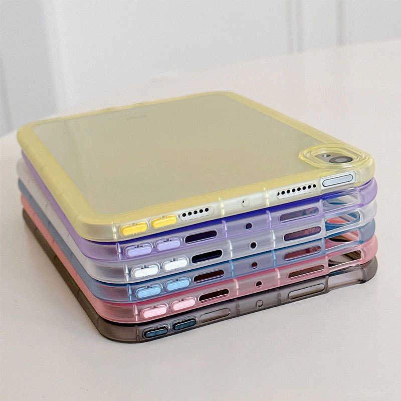 โปร่งใส Soft TPU Light Thin กรณีแท็บเล็ตสําหรับ ไอแพด Mini7 6 Air4 5 6 7 Gen7 8 9 10 11 Pro11 Simple ไอแพด Casing Cover