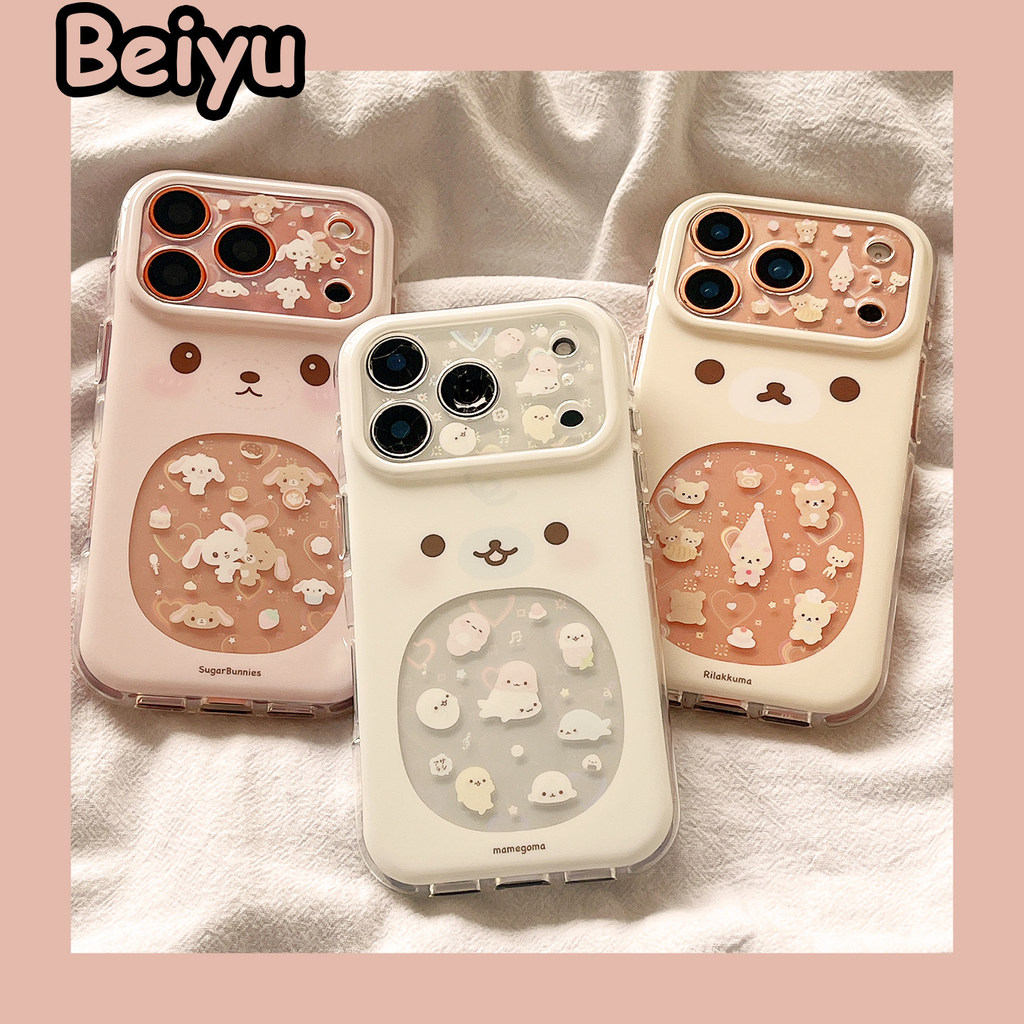 น่ารักการ์ตูน Little Seal Rilakkuma เหมาะสําหรับ Apple 17Promax เคสโทรศัพท์ iphone16pro สไตล์ใหม่ 15