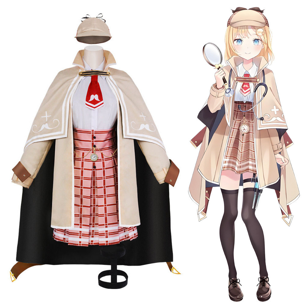 เครื่องแต่งกาย Amelia Watson สำหรับ Cosplay アニメ VTuber และ.Virtual Idol