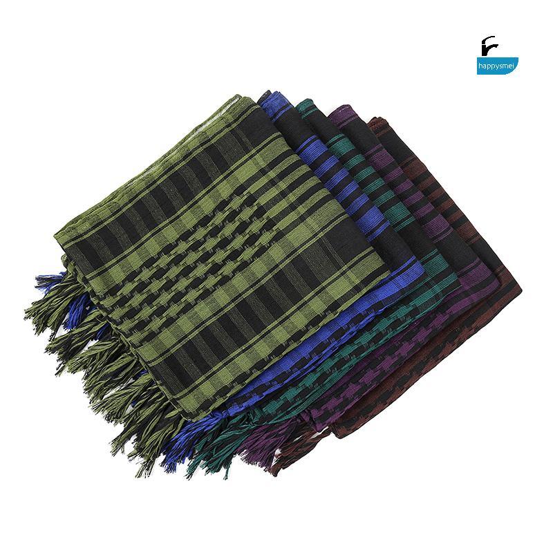 [GIK] ผ้าพันคอทะเลทรายห่อ Shemagh ผ้าพันคอคอ Keffieh ผ้าพันคอสําหรับผู้ชายและผู้หญิง [VN]