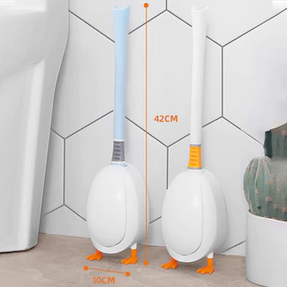 แปรงล้างห้องน้ำ แปรงขัดห้องน้ำรูปเป็ด 2in1 ติดพนังได้ แปรงขัดห้องน้ำ ทำความสะอาด ห้องน้ำ ประหยัดพื้นที่ในห้องน้ำ