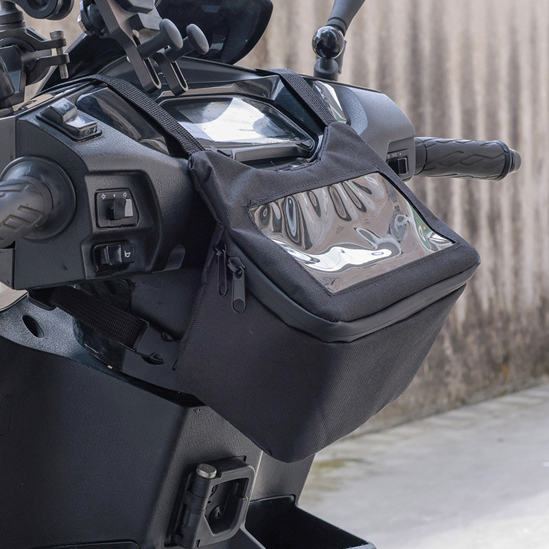 สกู๊ตเตอร์กันน้ํารถจักรยานยนต์ไฟฟ้าด้านหน้ากระเป๋าโทรศัพท์มือถือนําทางถุงเก็บ SYM VOGE LONGJIA Peugeot PIAGGIO KYMCO