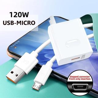 120W  USB Micro Cable Fast Charging Set for Android Smartphones-Cellphone Device Charger Electronic
