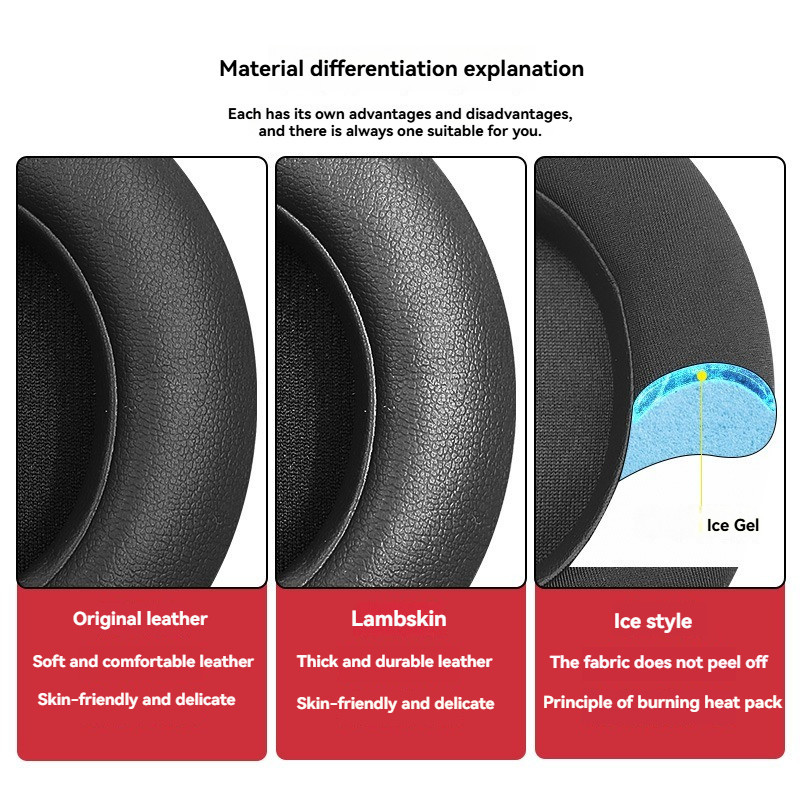 เหมาะสำหรับ Beats Solo3 Generation Earmuff Magic Voice Solo2 Earpads หูฟังไร้สายผ้าฝ้ายไร้สายเปลี่ยนอุปกรณ์เสริม - รูปที่ 3