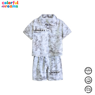 ชุดเสื้อโปโลเด็ก เสื้อแขนสั้น และกางเกงขาสั้น สไตล์เกาหลี ให…