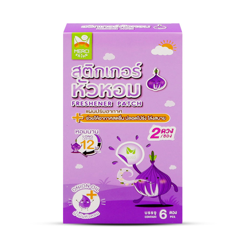 เมอร์ซี่ สติกเกอร์หัวหอมแดง กล่อง 6 ชิ้น
