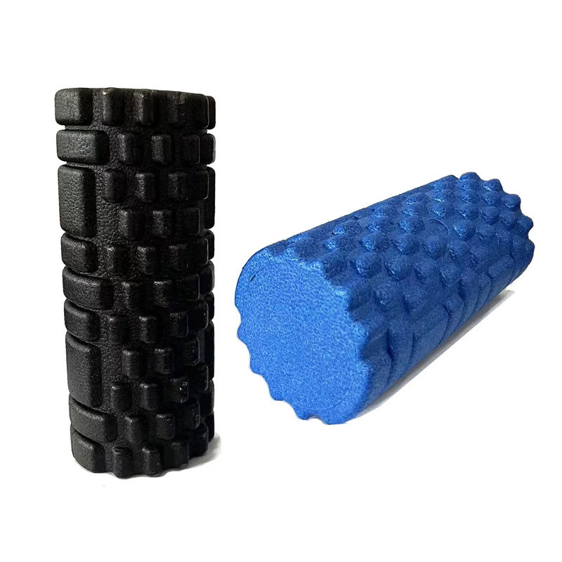 Solid Color Foam Roller With Grooves Massage Point Yoga Roller Pilates Massage Roller Fitness Gym Ex