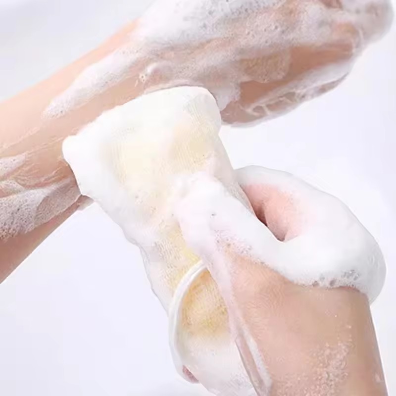 20/50/100 ชิ้นสบู่โฟม Drawstring กระเป๋าสุทธิ/น้ํายาทําความสะอาดผิวหน้า Exfoliating ถุงตาข่าย ราคา ถูกที่สุด ดีลบีเคเค แกลเลอรีภาพที่ 4