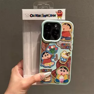 เคสโทรศัพท์ลายน่ารักการ์ตูนชินจังกินอาหาร Phone Case for 16 11 15 14 13 12 12promax 13promax 14plus 15plus