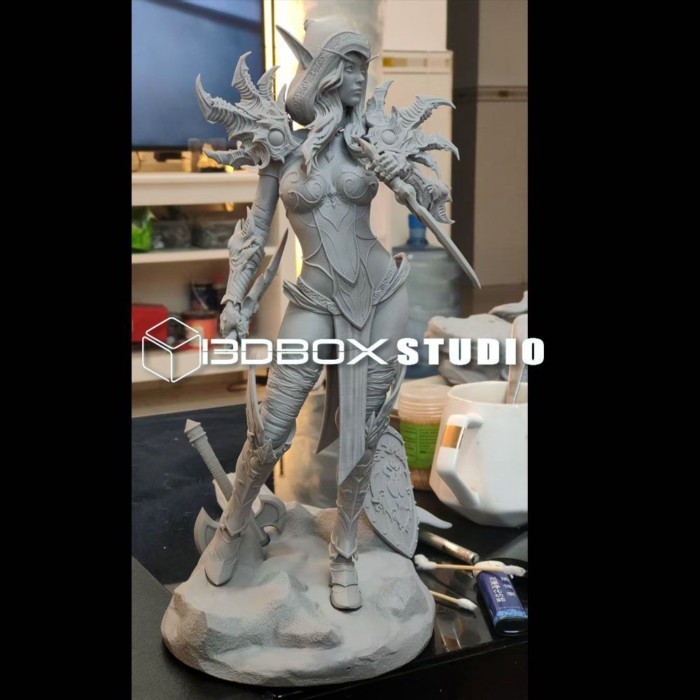 TL World of Warcraft Valeera Saganar สีขาวรุ่น 1\6 ขนาดใหญ่ 16K การพิมพ์ 3D ความแม่นยำสูงขายส่ง