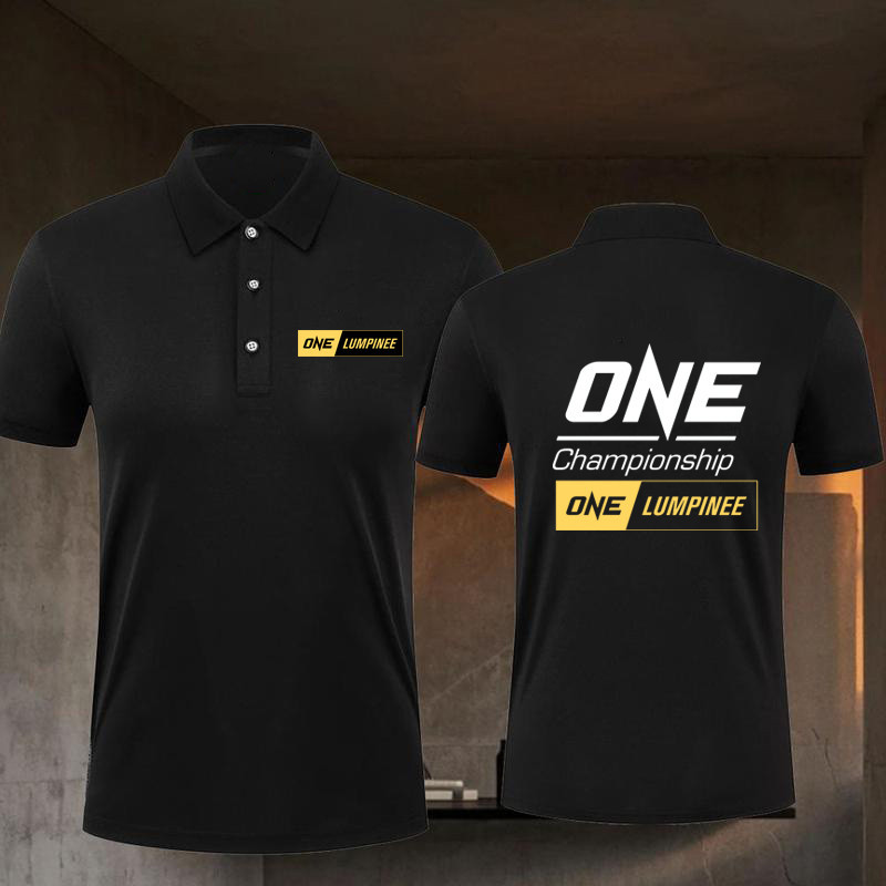 One Championship เสื้อโปโลวันแชมเปียนชิป 100%ผ้าฝ้าย ทุกเพศ แบบคลาสสิก แขนสั้น สำหรับสวมใส่ทุกวัน มีไซส์ S-3XL