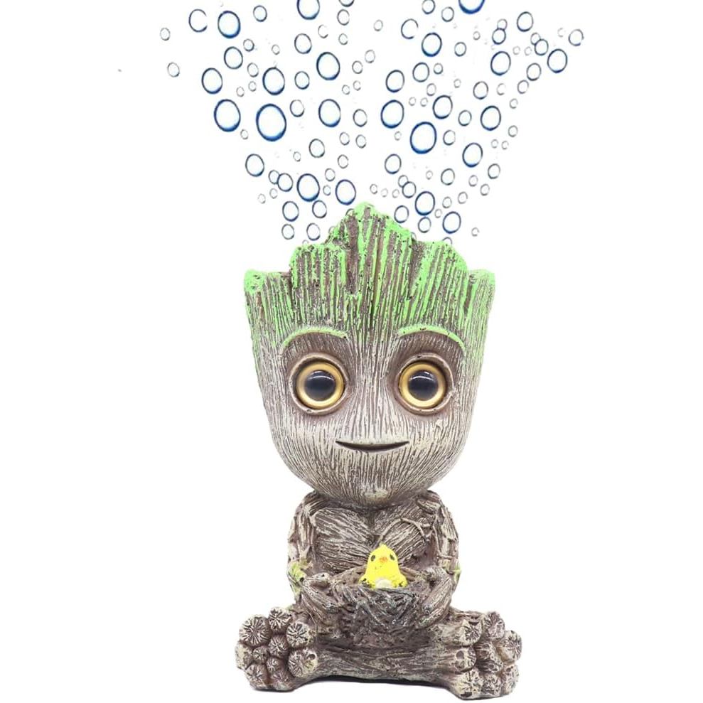 Ulifery Baby Tree Groot ตกแต่งตู้ปลา Bubbler ของเล่น Air เครื่องประดับ Figurines Aerating ตกแต่งตู้ป