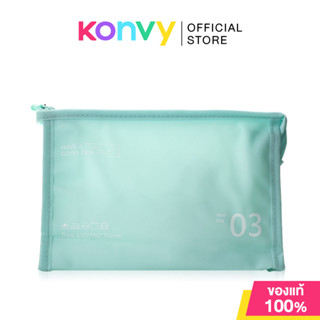 KVY Triangular Waterproof Cosmetic Bag #Mint Green เควีวาย ก…
