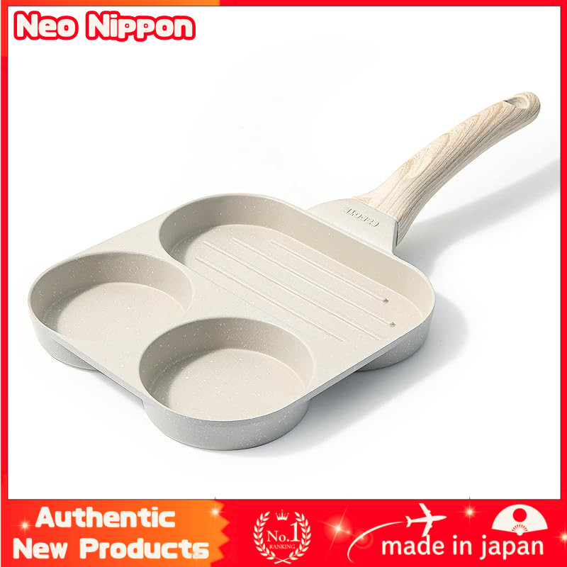 CAROTE Non-Stick Cooking Pan Series - Versatile Frypans for Perfect Breakfasts (14*18 cm & 3-in-1) -