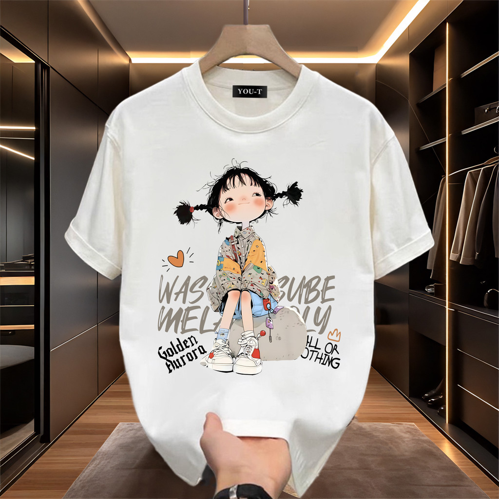 Top.street เสื้อยืด oversize เสื้อแฟชั่น แขนสั้น คอกลม ผ้าCotton 100% สไตล์เกาหลี ใส่สบาย ไม่ต้องรีด 