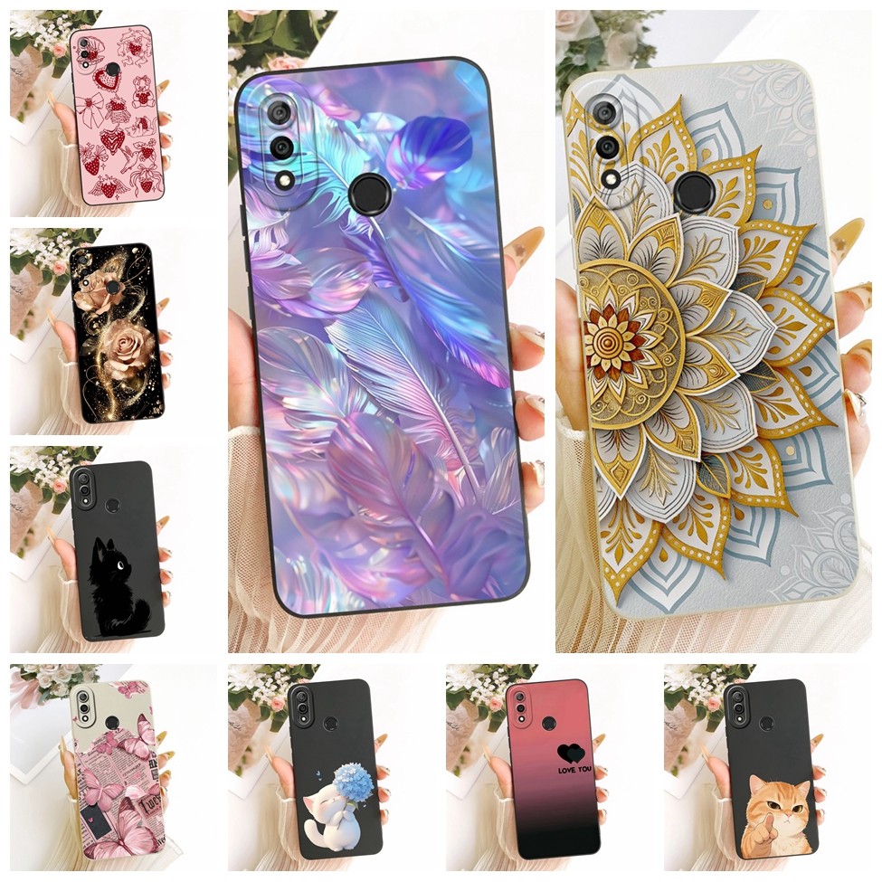 ปลอก Huawei Y9 2019 แฟชั่นการ์ตูนน่ารักตลกทาสีซิลิโคนเคสโทรศัพท์ JKM-LX3 JKM-LX1 JKM-LX2