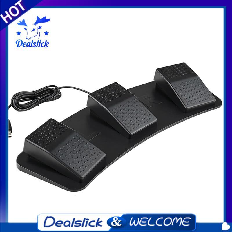 USB Triple Foot Switcher Controller Key คีย์บอร์ดที่กําหนดเอง Gaming มัลติมีเดีย Action Pedal สําหรั