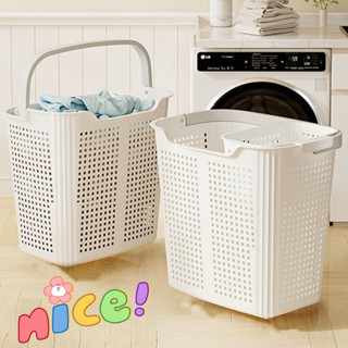 ตะกร้าผ้า ตระกร้า ตะกร้าเสื้อผ้าสกปรก ความจุขนาดใหญ่ มีหูหิ้…