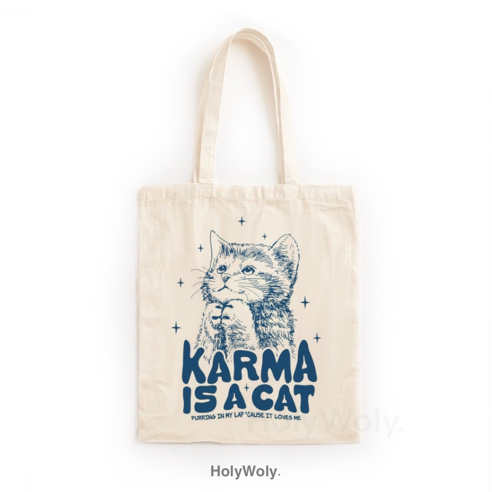 กระเป๋าผ้าใบ Holywolly Totebag Canvas Taylor Swift Motif (Unisex) ราคา ถูกที่สุด ดีลบีเคเค แกลเลอรีภาพที่ 6