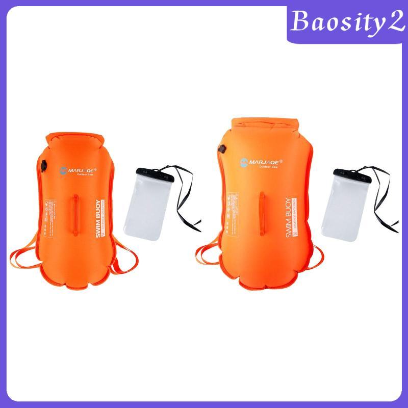 [Baosity2] Swim Buoy & Drybag, Equipment Bag, Highly Visible, Swim Bubble สําหรับผู้ใหญ่สําหรับเรือค