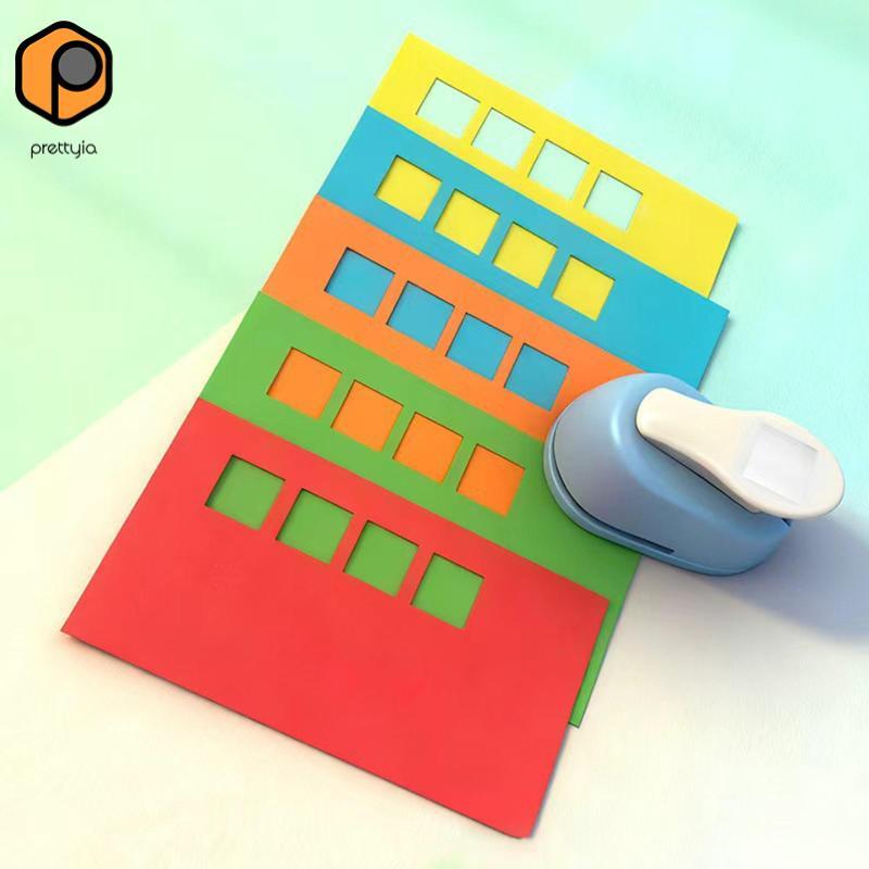 [สวย] Tab Punch Square Punch Craft Lever Punch Paper Punch Square Lever Action Craft Punch ปุ่มเรียบ