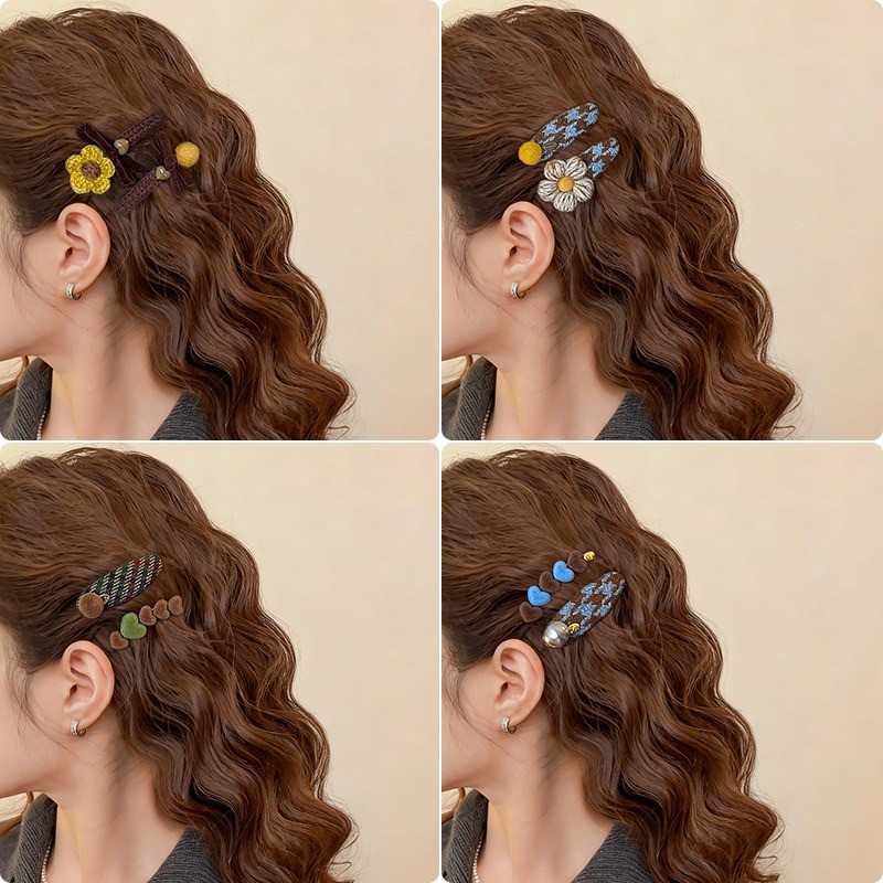 ชุดอุปกรณ์แต่งผม 2 ชิ้น สไตล์เกาหลี สำหรับผมม้าและทรงผมอื่นๆ - รูปที่ 7