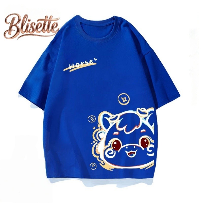 【ส่งจากไทย】เสื้อยืดแขนสั้นคอกลมสำหรับผู้หญิง เทรนด์ปีใหม่ 2569ทรงหลวม แขนสั้นสำหรับฤดูร้อน - รูปที่ 5