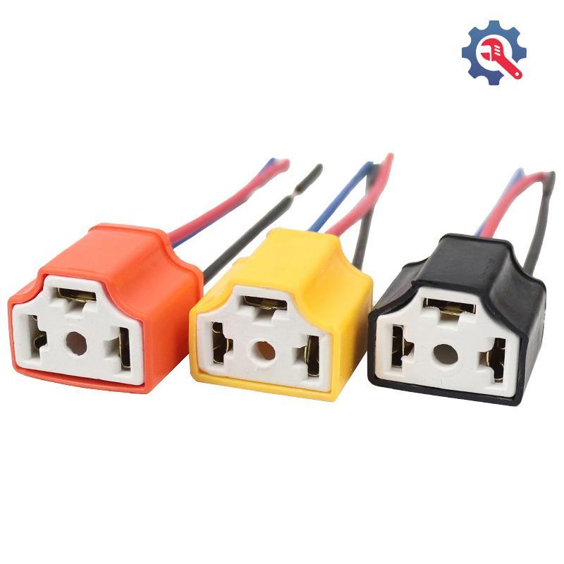 [GEX] คุณภาพสูง H4 สามหลุมเซรามิคสายไฟรถหลอดไฟสายรัดหลอดไฟปลั๊ก Soet ขายร้อนอัตโนมัติ H4 Connector P