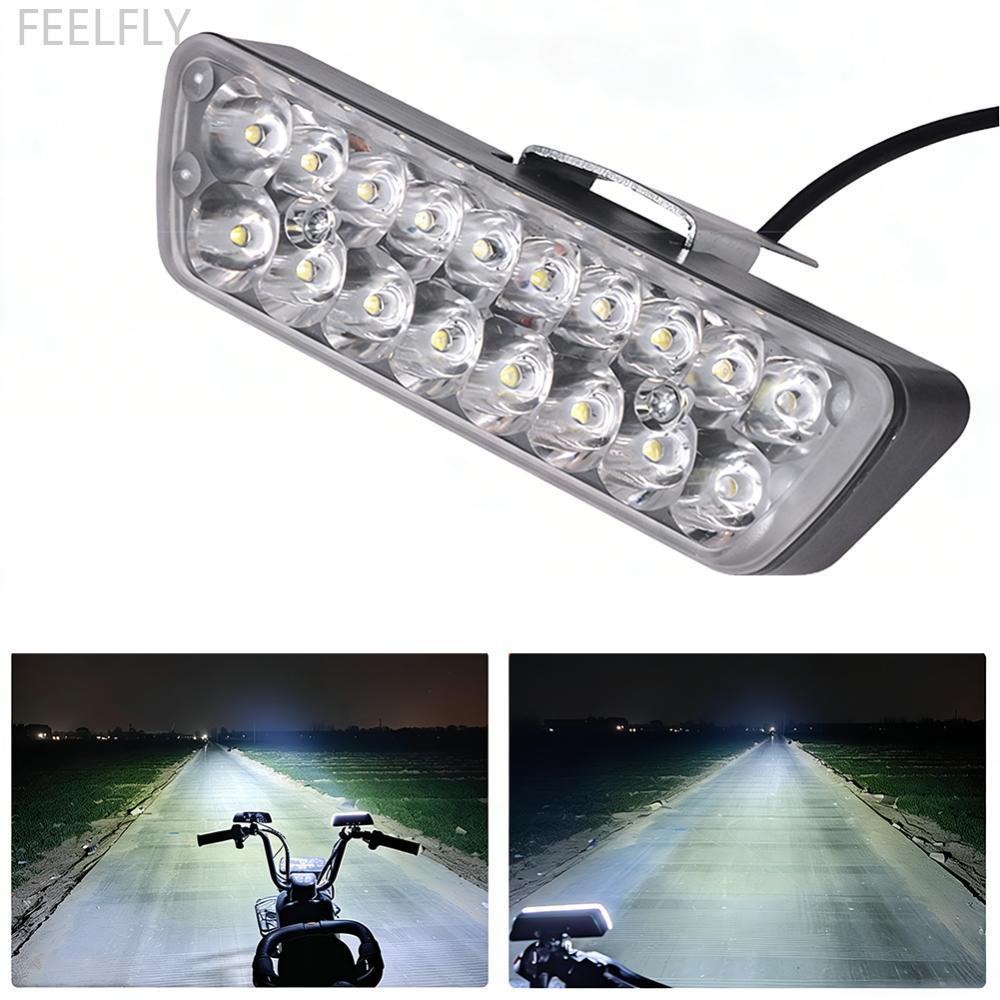 FEELFLY 20W 18LED รถจักรยานยนต์ Ultra Bright ไฟหน้ากันน้ํา Spot Light สําหรับ E-bike สกู๊ตเตอร์การปร