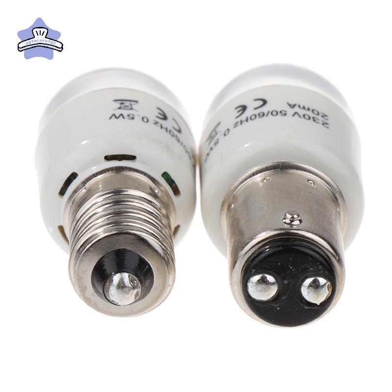 [estereryfor] 1pce เย็บหลอดไฟ LED BA15D/E14 แสงส่องสว่าง 0.5W AC 190-250W โคมไฟจักรเย็บผ้าบ้าน VN
