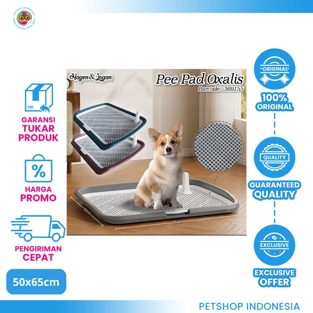 HAGEN & LOGAN Pee Pad Oxalis – ห้องน้ําสุนัขพร้อมถาดป้องกันการรั่วและป้องกันกลิ่น
