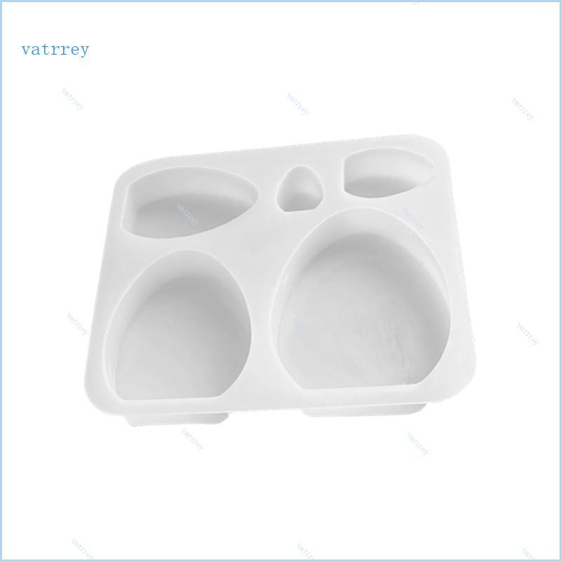 VA 5 Cavities Easter Eggs Shape ซิลิโคน Mould สําหรับสบู่ช็อคโกแลตเบเกอรี่