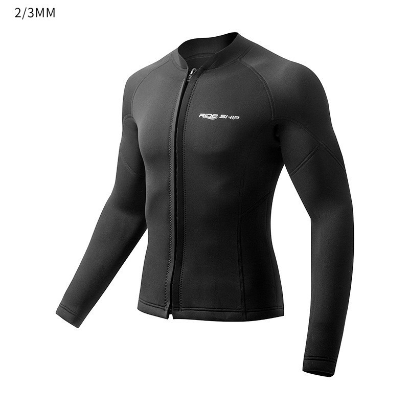 แจ็คเก็ตว่ายน้ำแขนยาว Neoprene สําหรับผู้ชายและผู้หญิง ขนาด 2 มม./3 มม. เหมาะสำหรับดำน้ำดูปะการัง