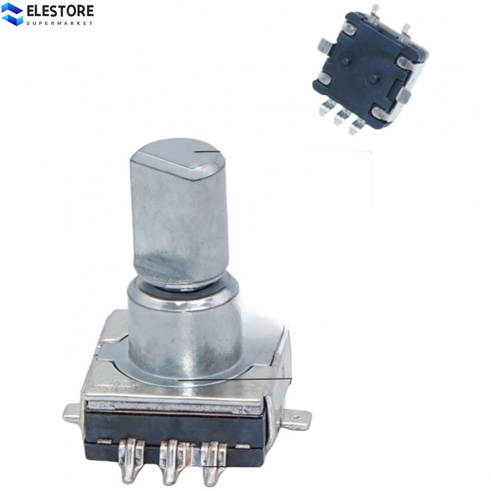 EC11 Encoder 30 ตําแหน่ง 15 Pulses Incremental Rotary สวิตช์กดในตัว