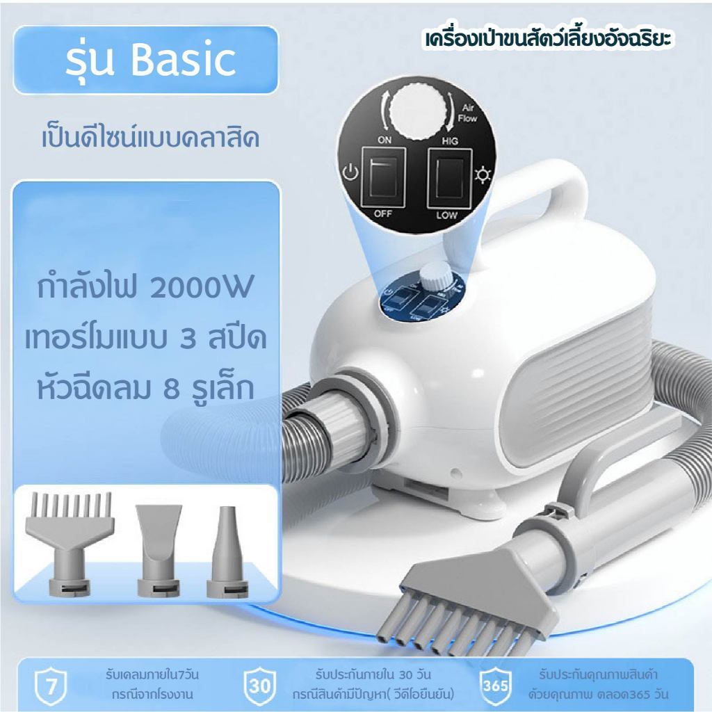 Nex Hipidog مجفف شعر للحيوانات بالأيونات 2000 واط — صورة 6