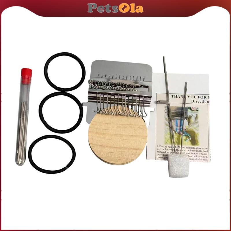 [PETSOLA] Speedweve ประเภท Loom ในครัวเรือนโครเชต์ตะขอ, Mini Darning Loom,Weave เครื่องมือถักสําหรับงานฝีมือของขวัญสําหรับผู้เริ่มต้นสาน